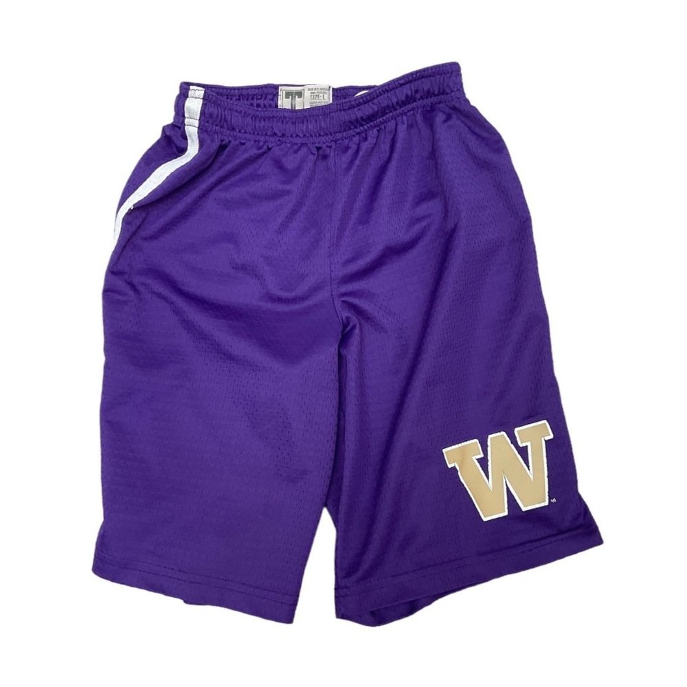 Washington Huskies Purple Athletic Shorts Youth Size L‎